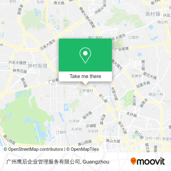 广州鹰后企业管理服务有限公司 map