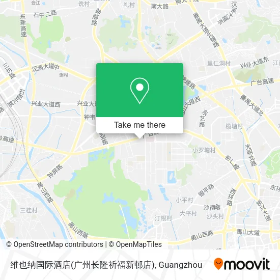 维也纳国际酒店(广州长隆祈福新邨店) map