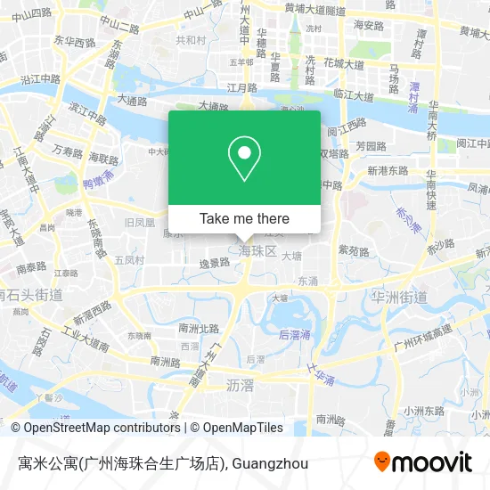 寓米公寓(广州海珠合生广场店) map