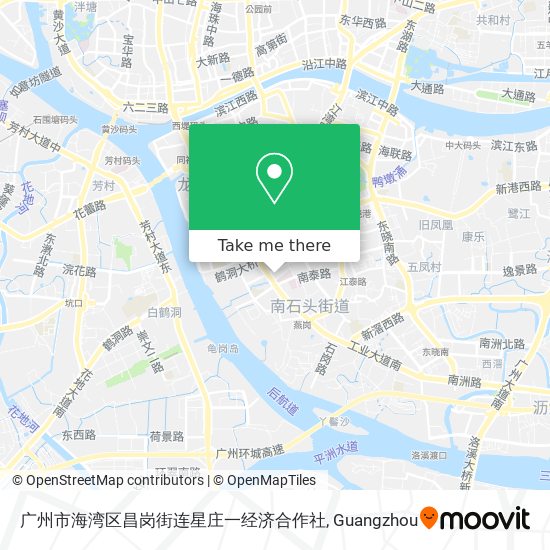 广州市海湾区昌岗街连星庄一经济合作社 map