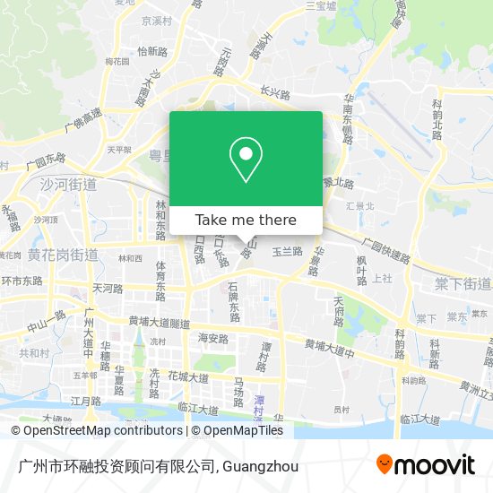广州市环融投资顾问有限公司 map