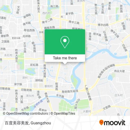 百度美容美发 map