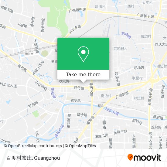 百度村农庄 map