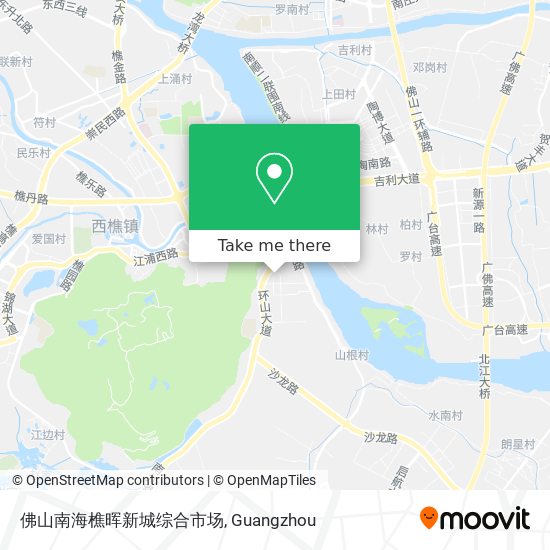 佛山南海樵晖新城综合市场 map
