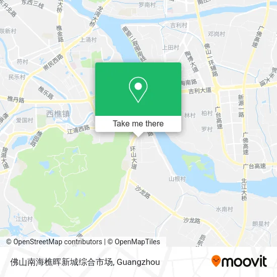 佛山南海樵晖新城综合市场 map