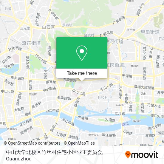 中山大学北校区竹丝村住宅小区业主委员会 map