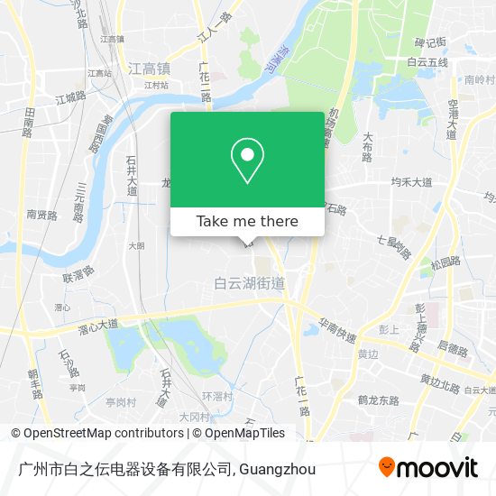 广州市白之伝电器设备有限公司 map