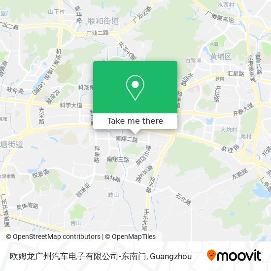 欧姆龙广州汽车电子有限公司-东南门 map