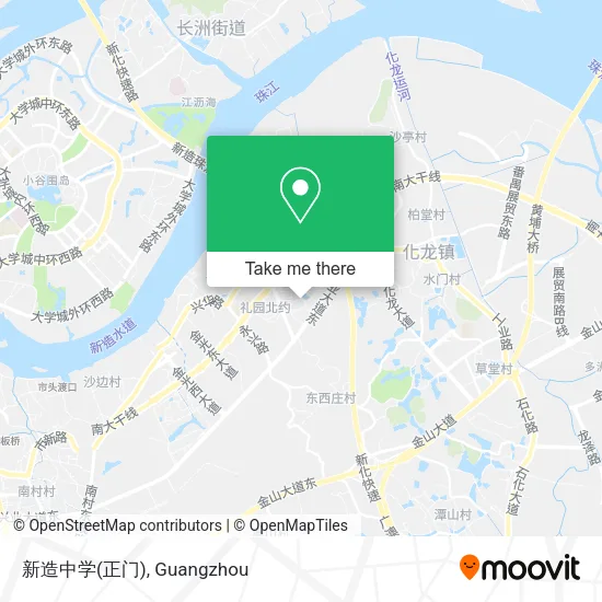 新造中学(正门) map