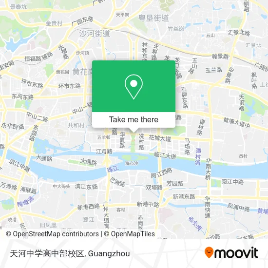 天河中学高中部校区 map
