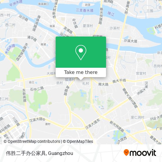 伟胜二手办公家具 map