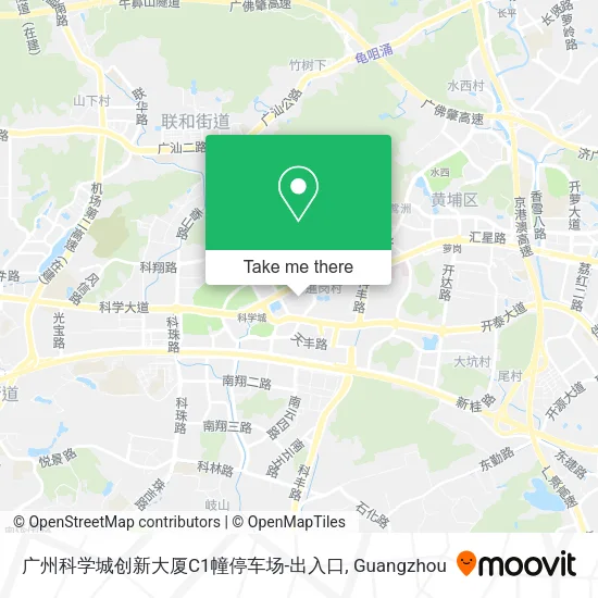 广州科学城创新大厦C1幢停车场-出入口 map