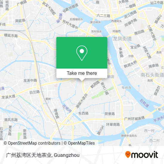 广州荔湾区天地茶业 map