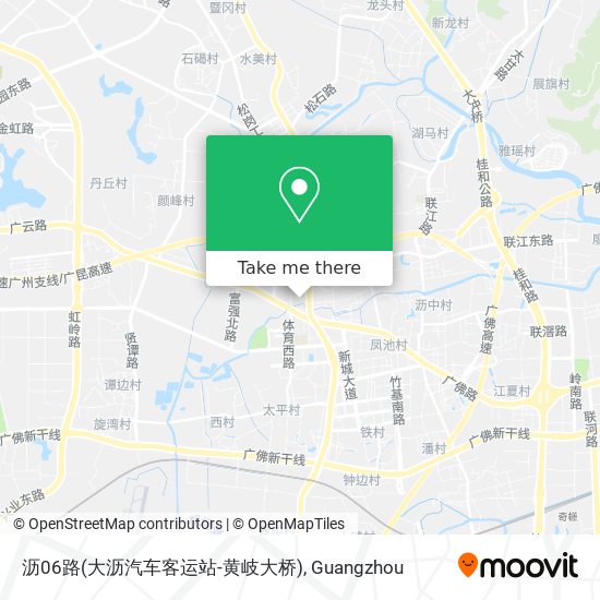 沥06路(大沥汽车客运站-黄岐大桥) map