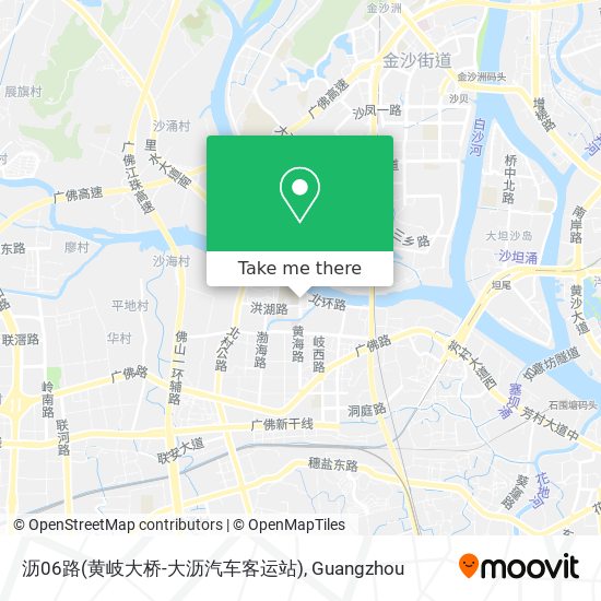 沥06路(黄岐大桥-大沥汽车客运站) map