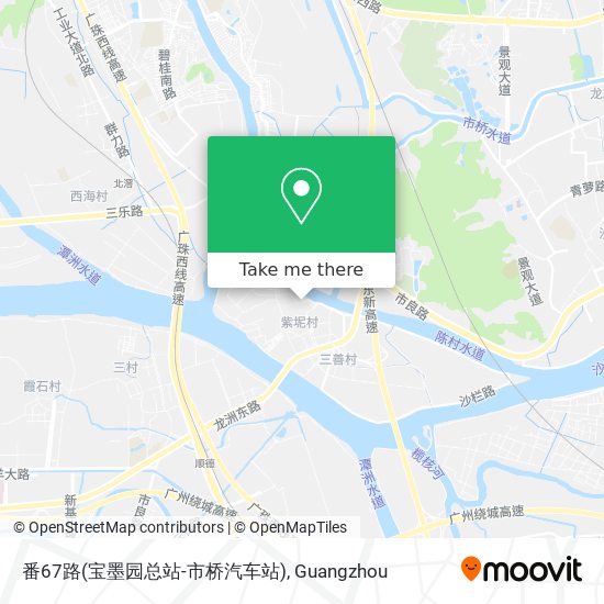番67路(宝墨园总站-市桥汽车站) map