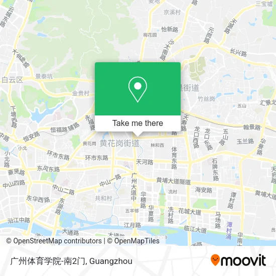 广州体育学院-南2门 map