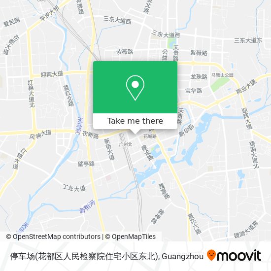 停车场(花都区人民检察院住宅小区东北) map
