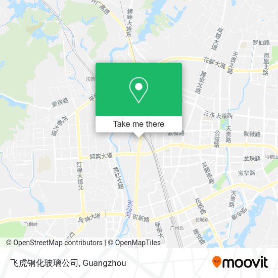 飞虎钢化玻璃公司 map