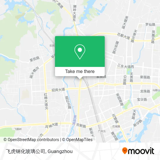 飞虎钢化玻璃公司 map
