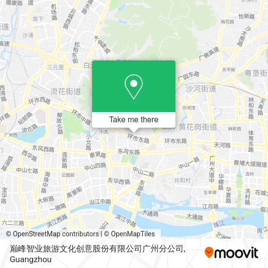 巅峰智业旅游文化创意股份有限公司广州分公司 map