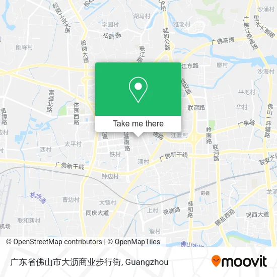 广东省佛山市大沥商业步行街 map