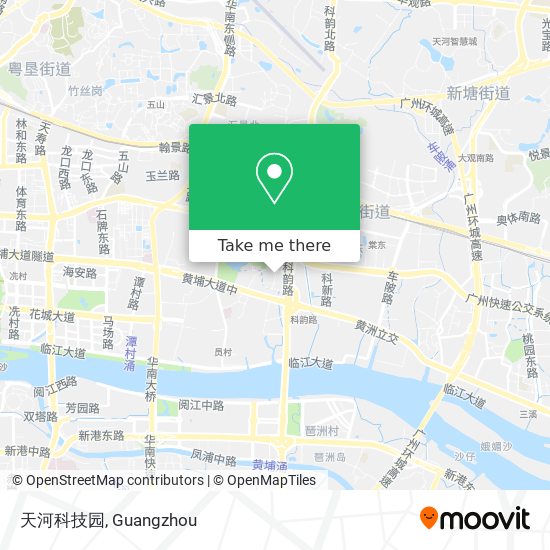 天河科技园 map