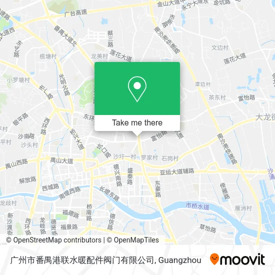 广州市番禺港联水暖配件阀门有限公司 map