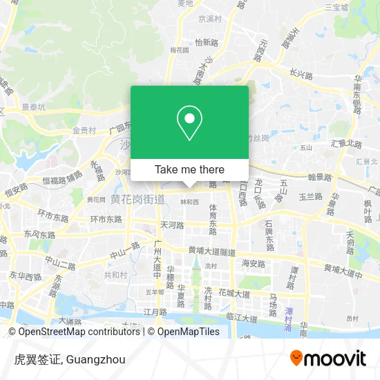 虎翼签证 map