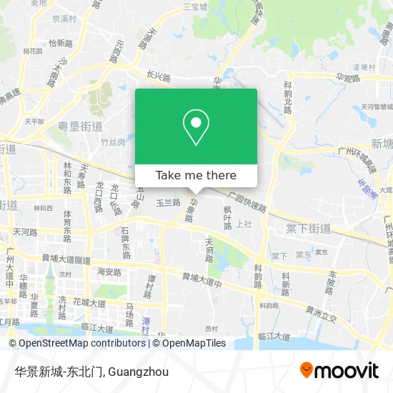 华景新城-东北门 map