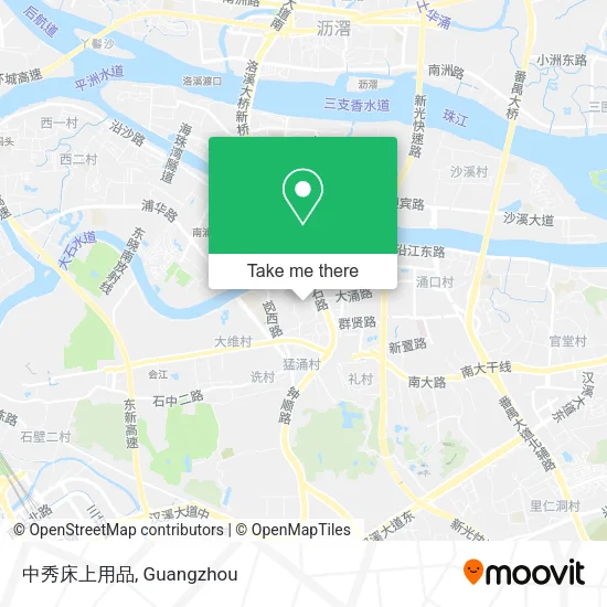 中秀床上用品 map