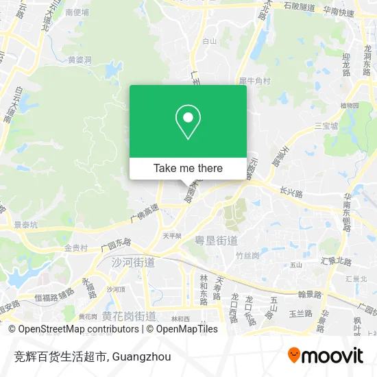 竞辉百货生活超市 map