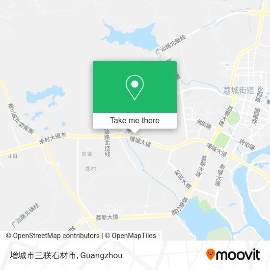 增城市三联石材市 map