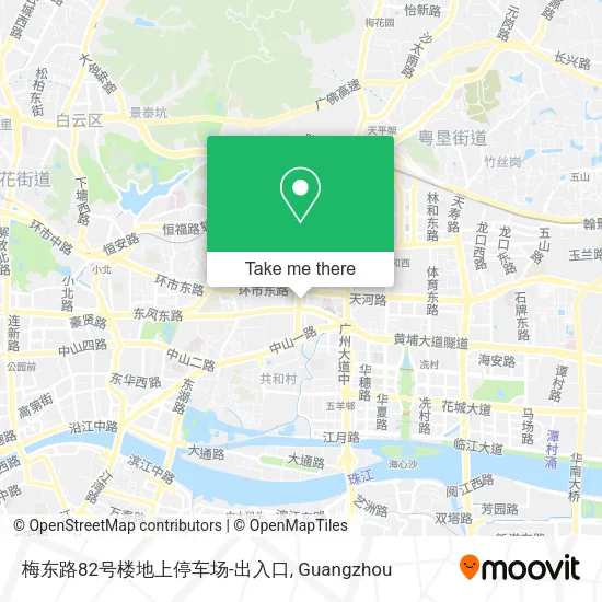 梅东路82号楼地上停车场-出入口 map