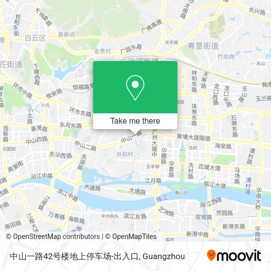 中山一路42号楼地上停车场-出入口 map