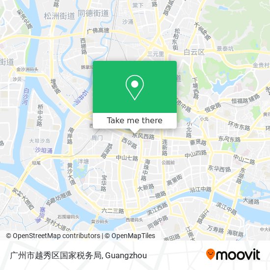 广州市越秀区国家税务局 map