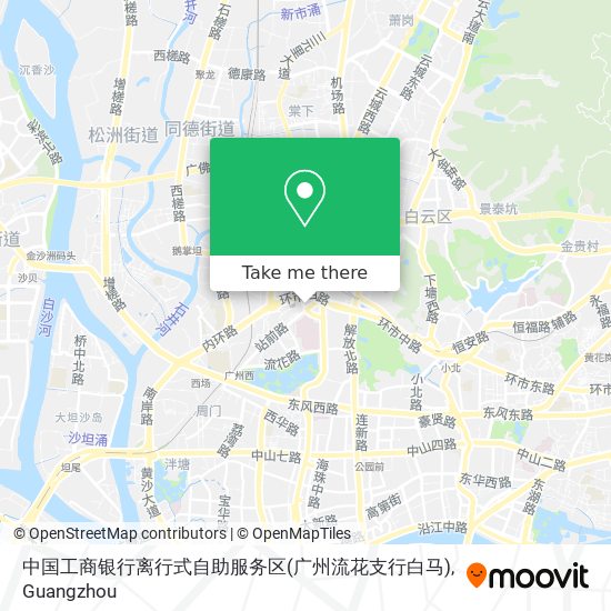 中国工商银行离行式自助服务区(广州流花支行白马) map