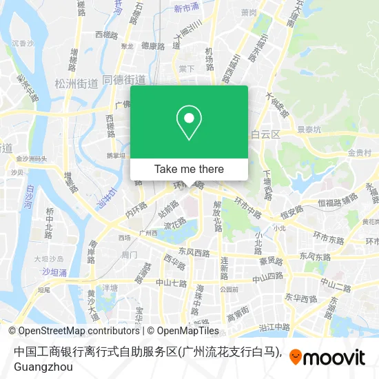 中国工商银行离行式自助服务区(广州流花支行白马) map