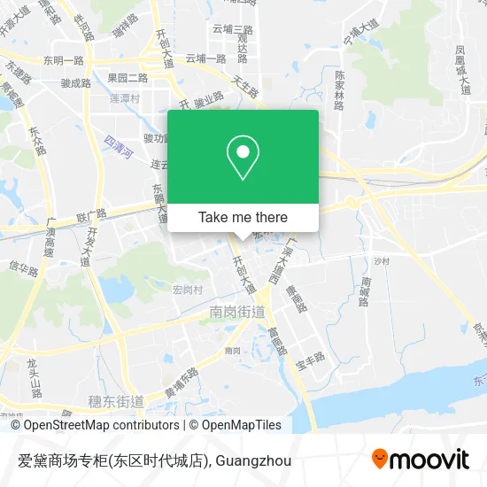 爱黛商场专柜(东区时代城店) map
