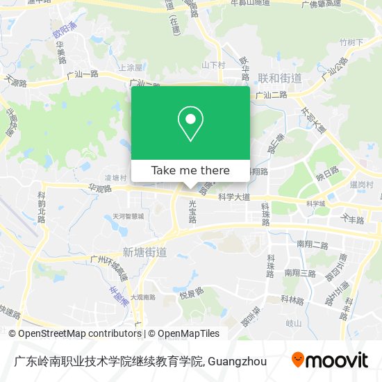广东岭南职业技术学院继续教育学院 map