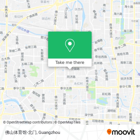 佛山体育馆-北门 map