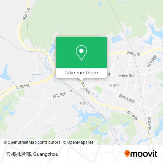 云梅批发部 map