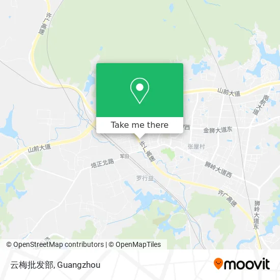 云梅批发部 map