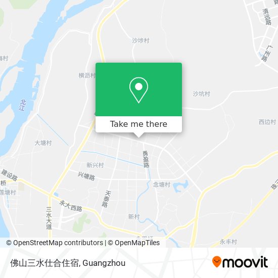 佛山三水仕合住宿 map