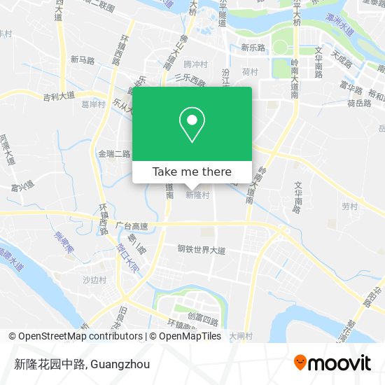 新隆花园中路 map
