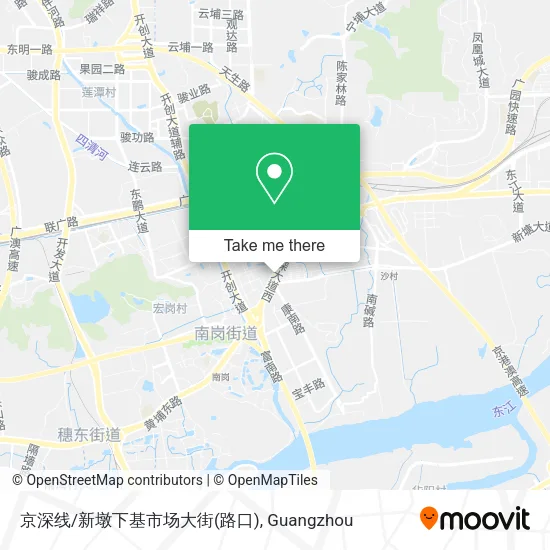京深线/新墩下基市场大街(路口) map