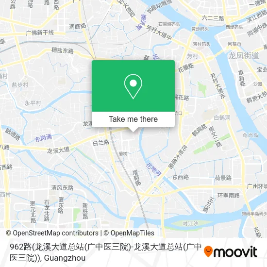 962路(龙溪大道总站(广中医三院)-龙溪大道总站(广中医三院)) map