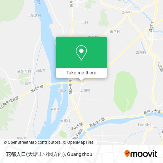 花都入口(大塘工业园方向) map