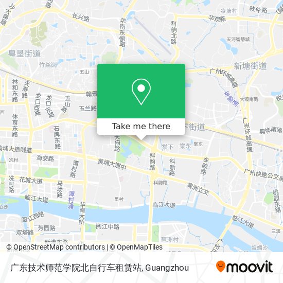 广东技术师范学院北自行车租赁站 map