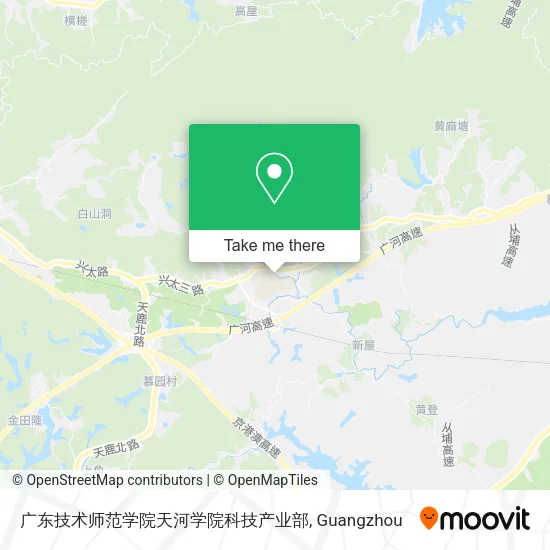 广东技术师范学院天河学院科技产业部 map